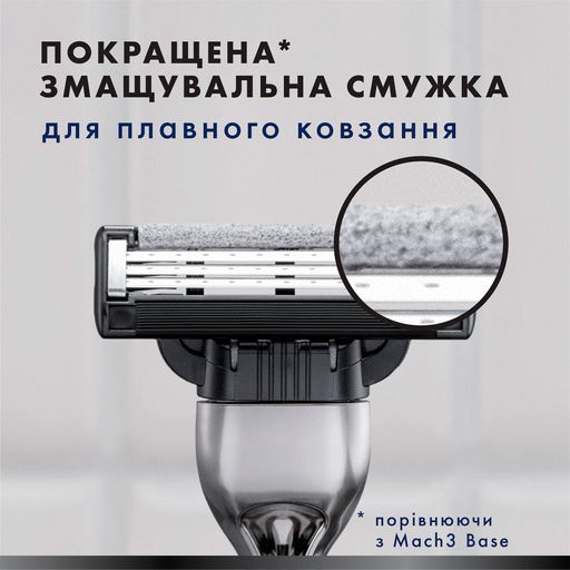 Сменные картриджи для бритья мужские (лезвия) Gillette Mach3 Charcoal, 2 шт