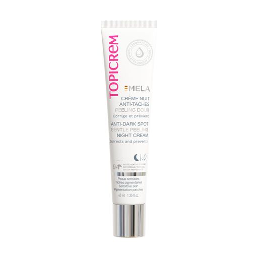 Нічний крем-пілінг для обличчя Topicrem Mela Anti-Dark Spot Gentle Peeling Night Cream, 40 мл