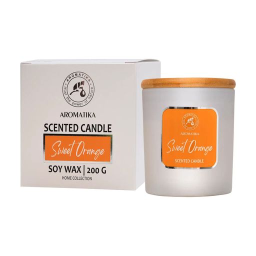 Ароматическая свеча Ароматика Sweet Orange Сладкий апельсин, 200 г