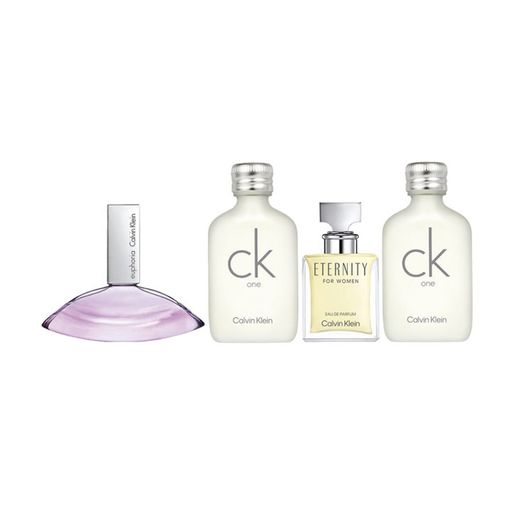 Парфюмированный набор женский Calvin Klein (туалетная вода CK One 2*10 мл + парфюмированная вода Euphoria 4 мл + парфюмированная вода Eternity 5 мл)