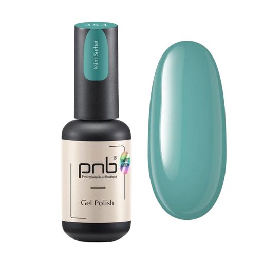Уценка! Гель-лак для ногтей PNB Gel Polish UV/LED 354 Mint Sorbet, 8 мл