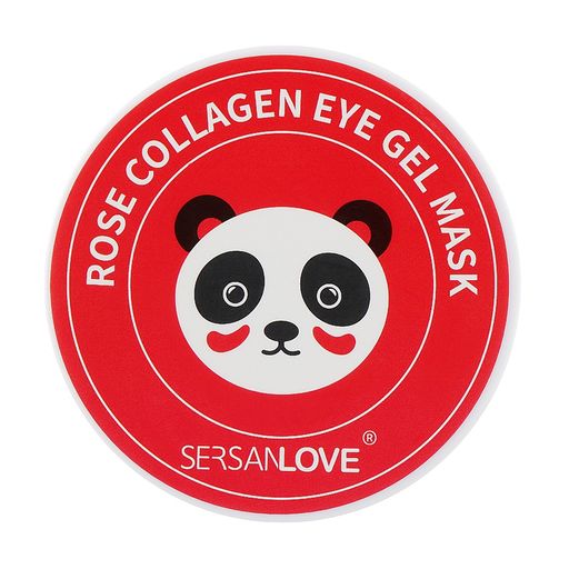 Гидрогелевые патчи для кожи вокруг глаз Sersanlove Panda Rose Collagen