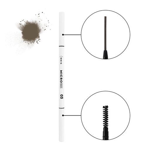Пудровый карандаш для бровей Okis Brow Micro Brow Pencil, 0.06 г