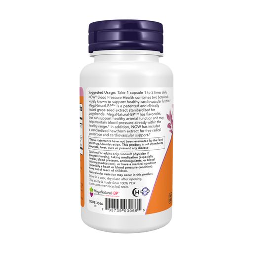 Нормализация давления NOW foods Blood Pressure Health, 90 капсул