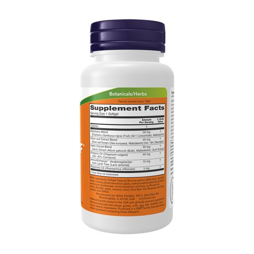 Поддержка иммунной системы NOW foods AlliBiotic CF, 60 гелевых капсул