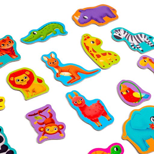 Набор магнитов Vladi Toys Зоопарк, 18 магнитов, от 3 лет (VT3106-25)