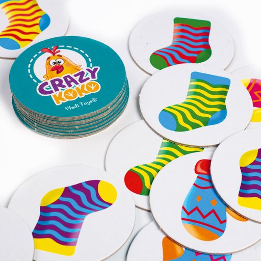 Настільна розважальна гра Vladi Toys Crazy Koko Шкарпетки-рукавички, 55 деталей, від 5 років (VT8025-05)