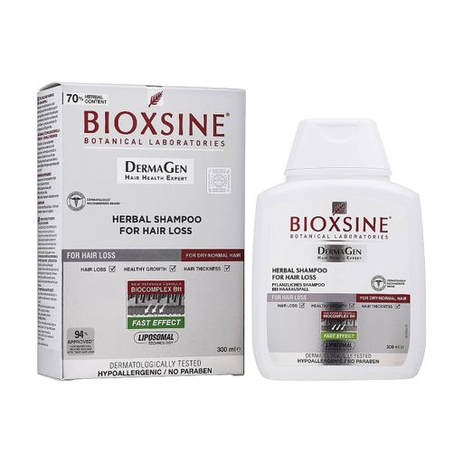 Шампунь проти випадіння для сухого та нормального волосся Biota Bioxsine DermaGen, 300 мл