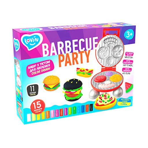 Набір для ліплення з тістом Lovin Barbecue Party 15 кольорів, від 3 років (41194)
