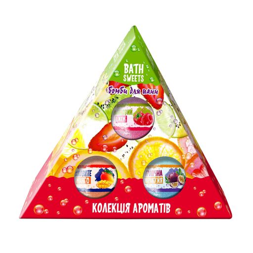 Набор бомбочек для ванны Rainbow Bath Sweets Коллекция ароматов, 300 г