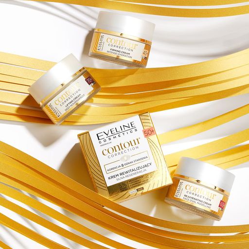 Омолоджувальний крем Eveline Cosmetics Contour Correction Rejuvenating Cream Face Oval Modelling 60+ моделювальний овал обличчя, 50 мл