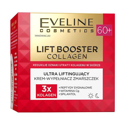 Лифтинг крем для лица Eveline Cosmetics Lift Booster Collagen Ultra Lifting Cream-Wrinkle Filler 60+, 50 мл