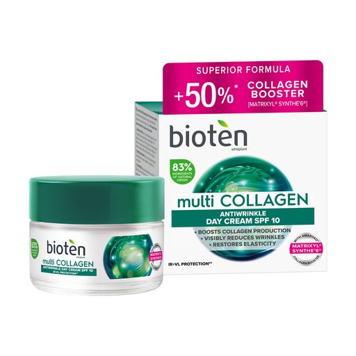 Денний крем для обличчя Bioten Multi Collagen Antiwrinkle Day Cream SPF 10 з колагеном, 50 мл