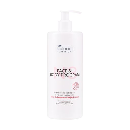 Крем для обличчя та тіла Bielenda Professional Face & Body Program RF Cream для процедур з використанням радіохвиль, 500 мл
