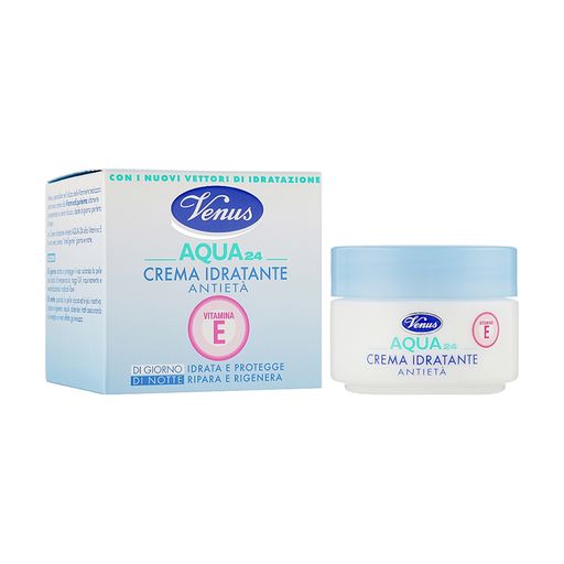 Антивозрастной увлажняющий крем для лица Venus Aqua 24 Anti-Aging Moisturizing Cream With Vitamin E, 50 мл
