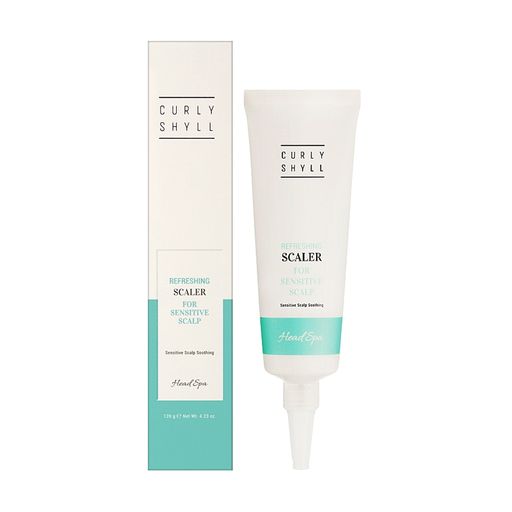 Очищающий пилинг CURLYSHYLL Refreshing Scaler For Sensitive Scalp для чувствительной кожи головы, 120 г