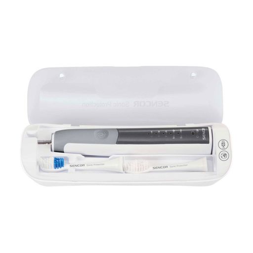 Зубна електрощітка Sencor Electric Sonic Toothbrush SOC 2201RS біло-сіра, 1 шт