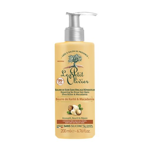 Несмываемый восстанавливающий бальзам для сухих волос Le Petit Olivier Repairing No Rinse Hair Balm, 200 мл