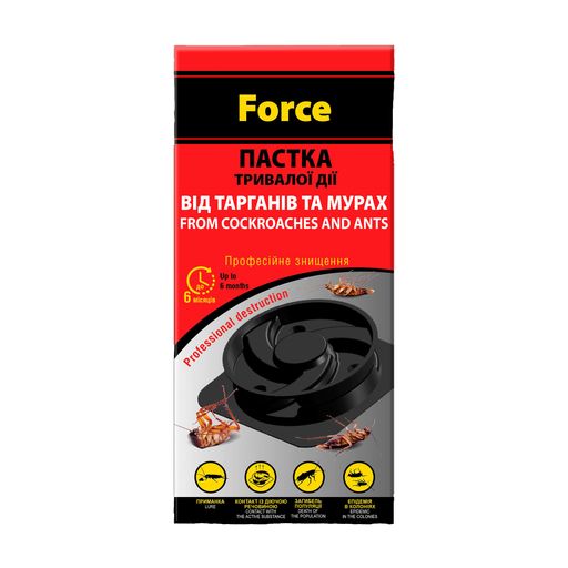Уценка! Ловушка от тараканов Force Профессиональное уничтожение, 6 шт