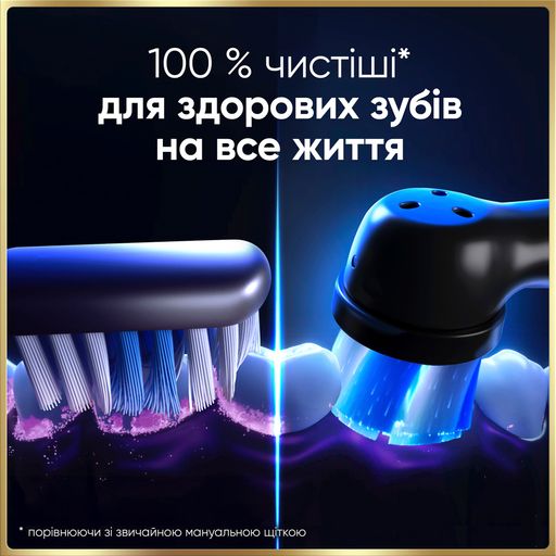 Электрическая зубная щетка Oral-B iO Серия 9 черная, с футляром, 1 шт