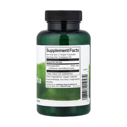 Ашваганда Swanson Full Spectrum Ashwagandha, 450 мг, 100 капсул