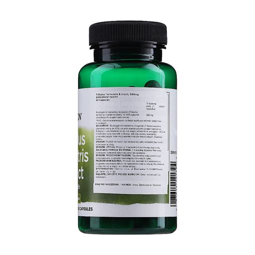 Экстракт трибулуса террестриса Swanson Tribulus Terrestris Extract 500 мг, 60 капсул