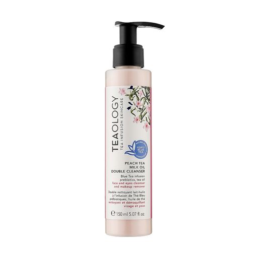 Очищувальне молочко для обличчя Teaology Peach Tea Double Cleanser Milk Oil з екстрактом персика, 150 мл