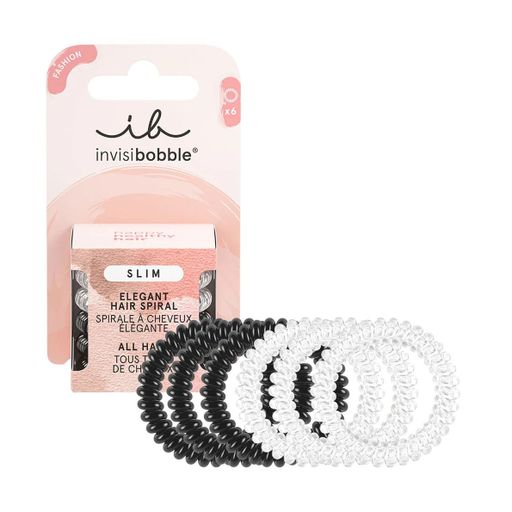Резинка-браслет для волос Invisibobble Slim Day And Night, 6 шт