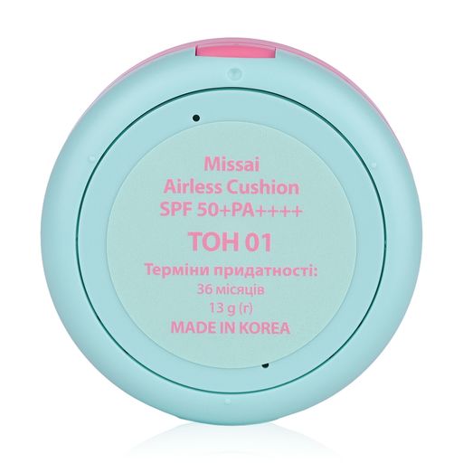 Тональный кушон для лица Missai Airless Cushion SPF 50+/PA++++, 13 г