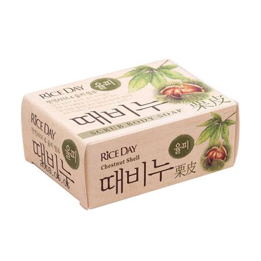 Мило-скраб для тіла Lion Rice Day Body Scrub Chestnut Soap, 100 г