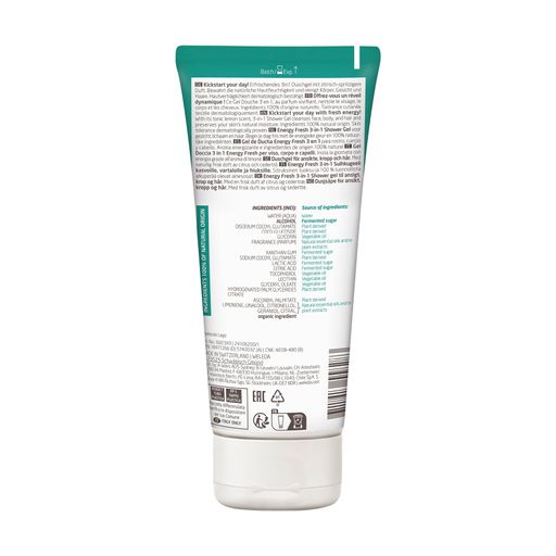 Чоловічий енергетичний гель для душу Weleda For Men Energy Fresh 3in1 Shower Gel, 200 мл