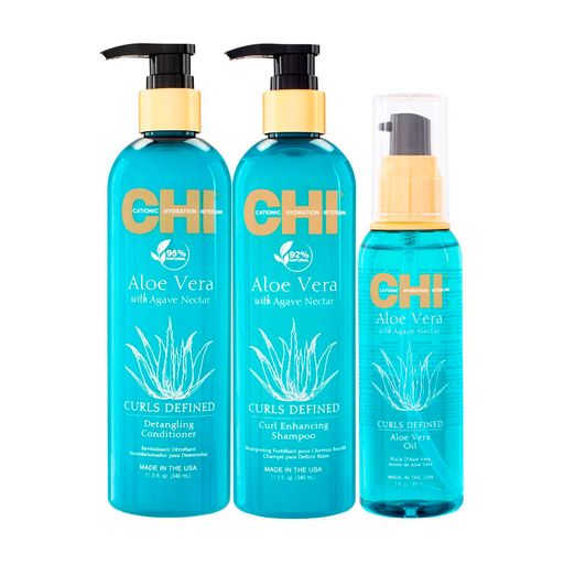 Уцінка! Набір для волосся CHI Aloe Vera Curl Care (шампунь, 340 мл ...