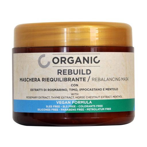 Восстанавливающая маска Punti Di Vista Organic Rebuild Rebalancing Mask для сухих и ломких волос, 500 мл