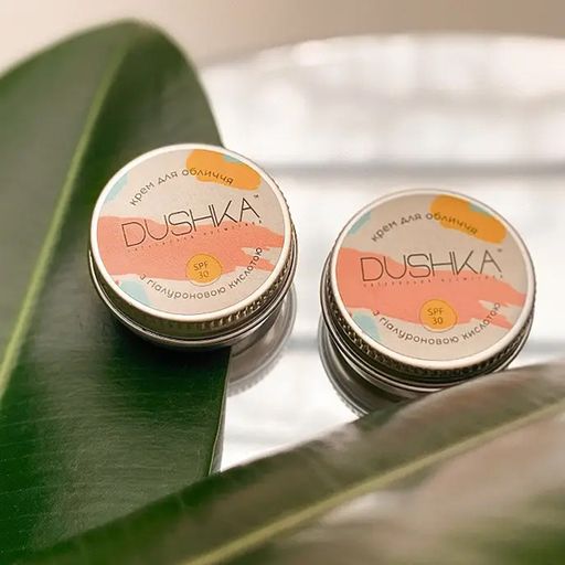Крем для лица Dushka с гиалуроновой кислотой, SPF 30, 10 мл