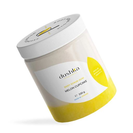 Скраб-жуйка для тіла Dushka Melon Cupcake Body Scrub-Gum, 330 г