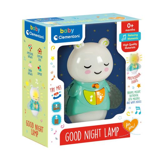 Детская игрушка-ночник Clementoni Good Night Lamp, с рождения, 20*22*8 см (17797)