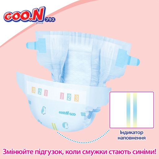 Подгузники Goo.N Plus для новорожденных (до 5 кг), 2*76 шт
