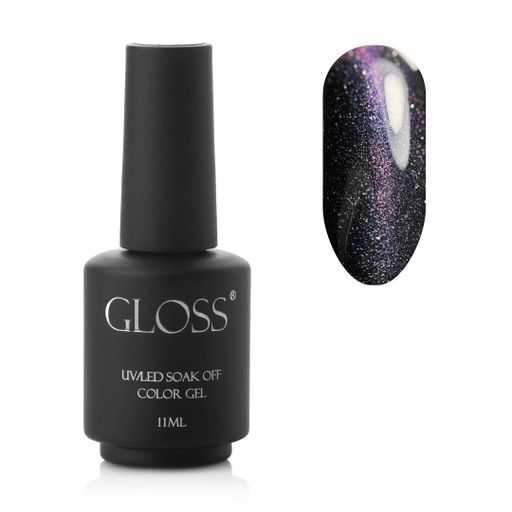 Гель-лак для нігтів Gloss UV/LED Soak Off Color Gel Котяче око, 11 мл