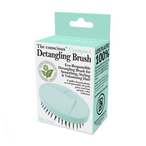 Расческа для волос The Conscious Compact Detangling Brush Mint Green