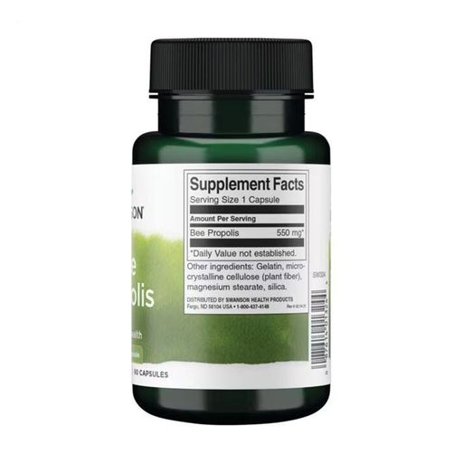 Пчелиный прополис Swanson Bee Propolis 550 мг, 60 капсул