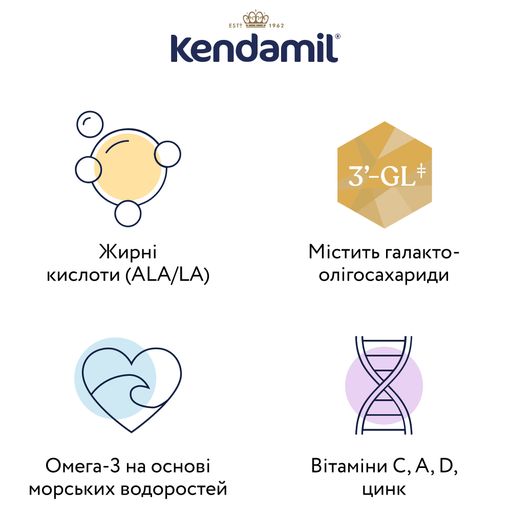 Уцінка! Дитяча суха молочна суміш Kendamil Goat 3 на козячому молоці, від 1 до 3 років, 800 г