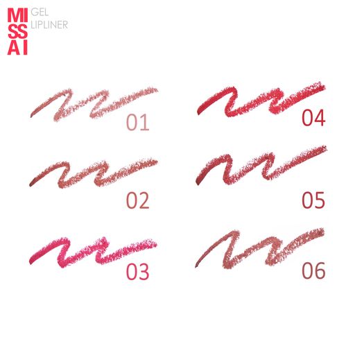 Уценка! Механический карандаш для губ Missai Gel LipLiner, тон 01, 0.28 г