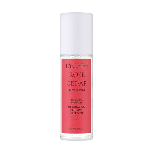 Парфумований міст для волосся Rated Green Lychee Rose Cedar Cold Brew Rosemary Detangling Perfume Hair Mist 2, 80 мл