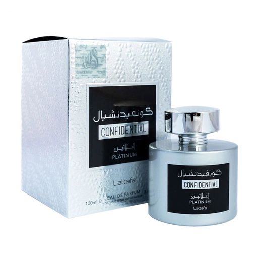 Lattafa Perfumes Confidential Platinum Парфюмированная вода мужская, 100 мл