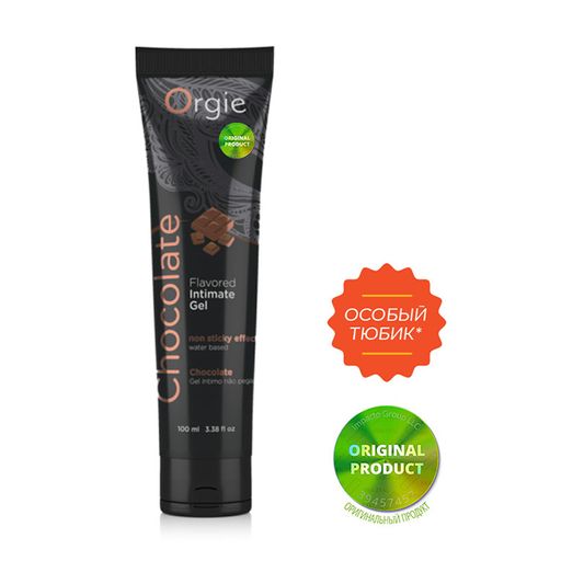 Съедобный лубрикант Orgie Lube Tube Шоколад, на водной основе, 100 мл