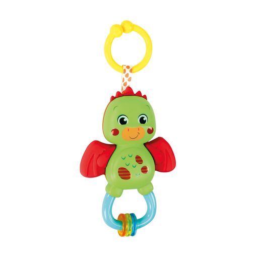 Дитяча іграшка-брязкальце Clementoni Little Dragon Rattle, від 3 місяців, 18*25*5 см (17779)