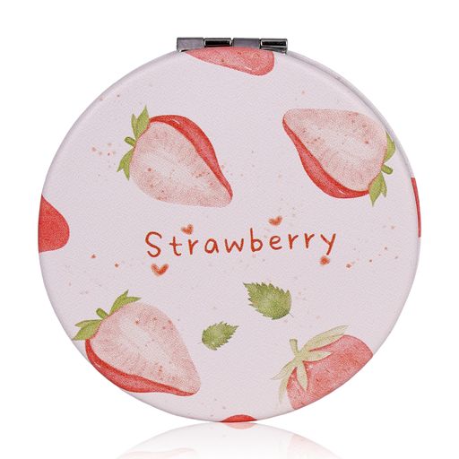 Зеркало компактное Sovart круглое, Strawberry