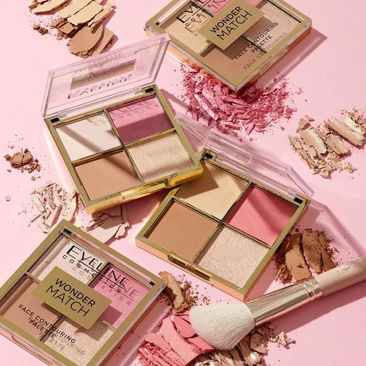 Палетка для контуринга лица Eveline Cosmetics Wonder Match Face Contouring Palette, 10 г