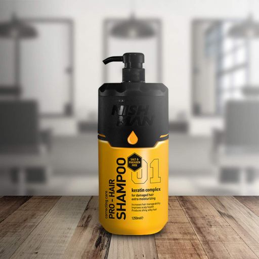 Чоловічий шампунь Nishman Pro-Hair Shampoo 01 Keratin Complex для пошкодженого волосся