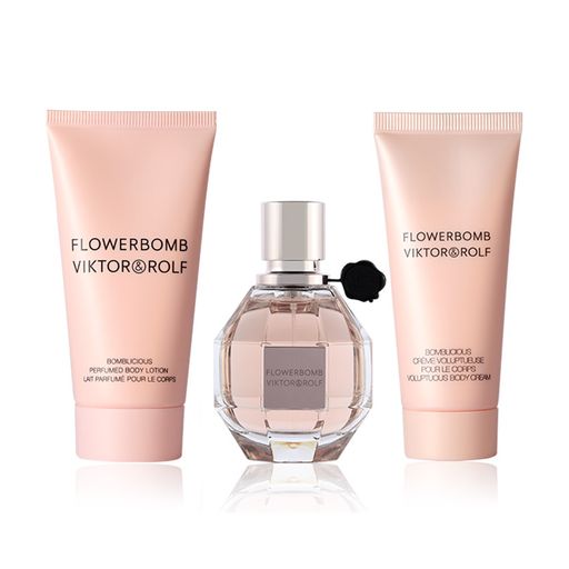 Парфумований набір Viktor & Rolf Flowerbomb жіночий (парфумована вода, 30 мл + крем для тіла, 40 мл + лосьйон для тіла, 50 мл)